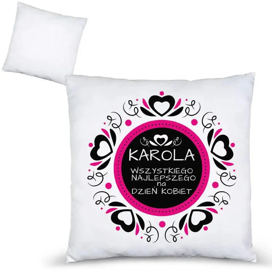 Poduszka z nadrukiem na Dzień Kobiet personalizowana DK02 - StoryCups.pl