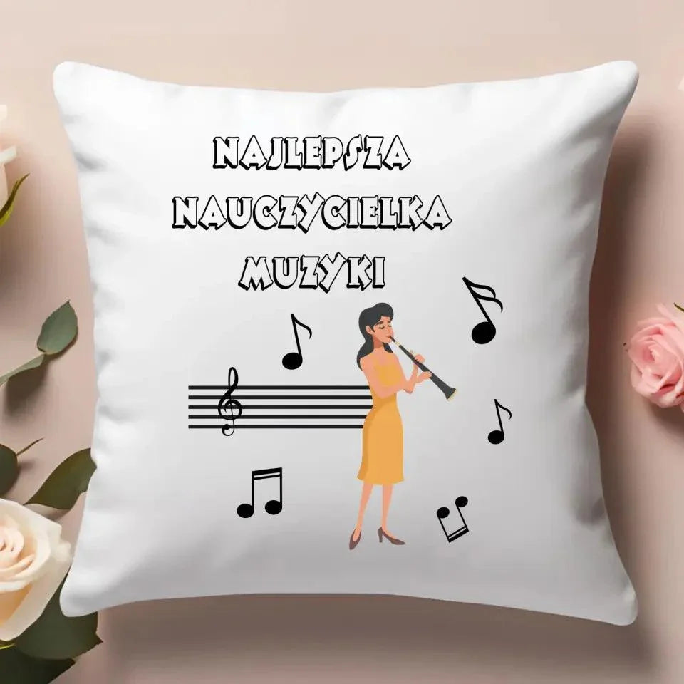 Poduszka dla nauczycielki MUZYKI N65 - StoryCups.pl