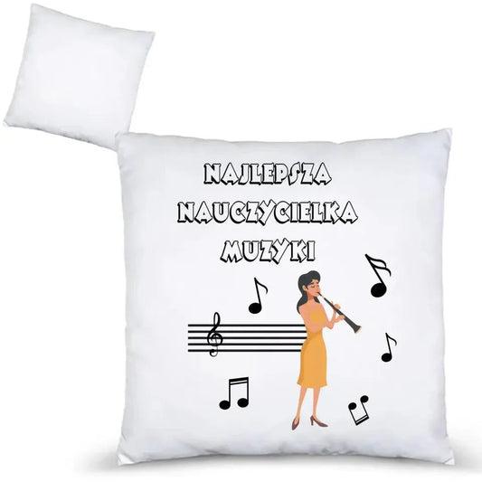 Poduszka dla nauczycielki MUZYKI N65 - StoryCups.pl