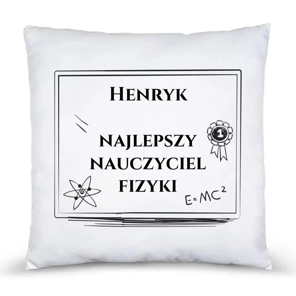 Poduszka na prezent dla nauczyciela FIZYKI N66 - StoryCups.pl