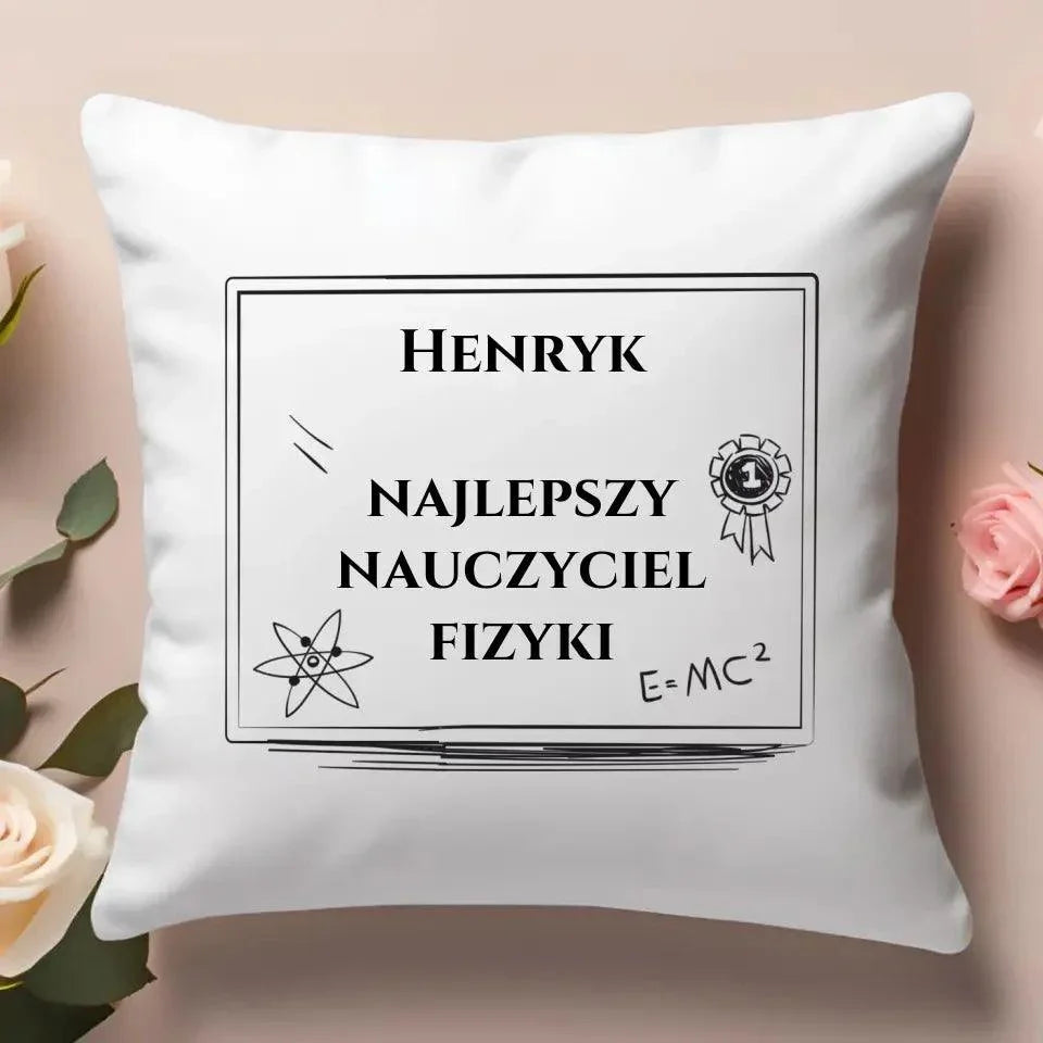 Poduszka na prezent dla nauczyciela FIZYKI N66 - StoryCups.pl