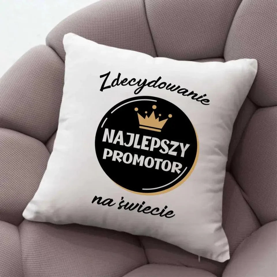 Poduszka na prezent dla PROMOTORA N67 - StoryCups.pl