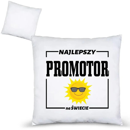 Poduszka na prezent NAJLEPSZY PROMOTOR N68 - StoryCups.pl