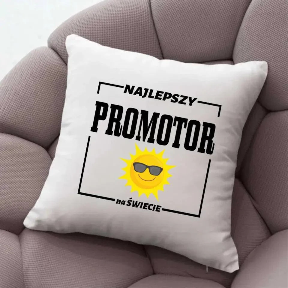 Poduszka na prezent NAJLEPSZY PROMOTOR N68 - StoryCups.pl