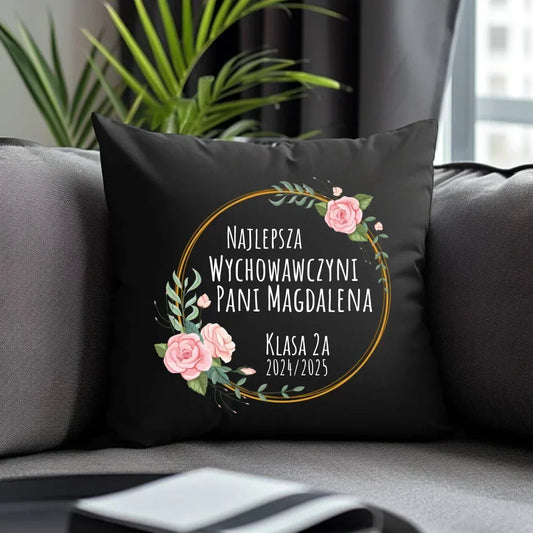 Najlepsza Wychowawczyni personalizacja | Poduszka dekoracyjna dla nauczyciela N02 - StoryCups.pl