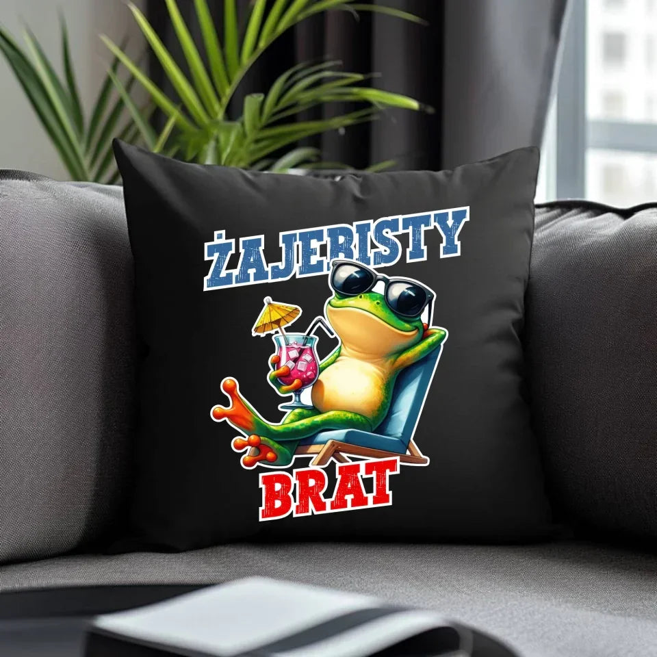 Żajebisty brat | Poduszka dekoracyjna na prezent dla brata DB01 - StoryCups.pl