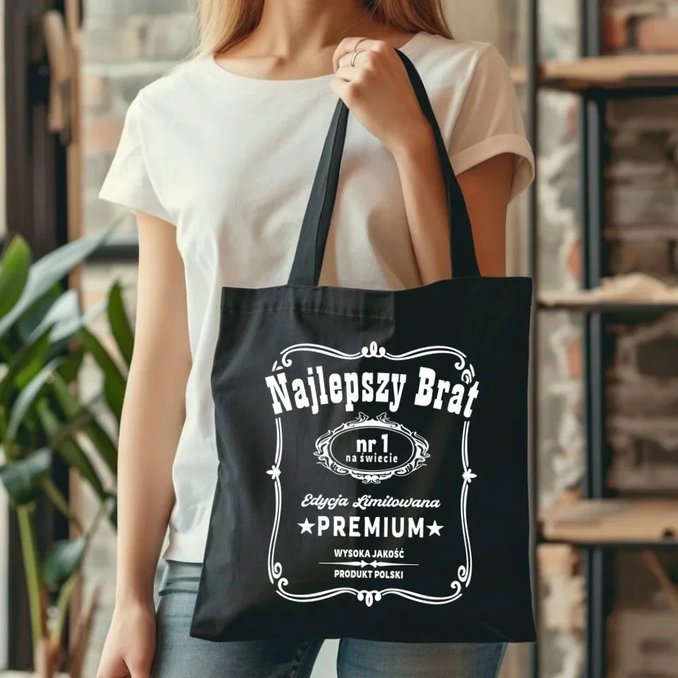 Najlepszy brat | Torba na prezent dla brata DB02 - StoryCups.pl