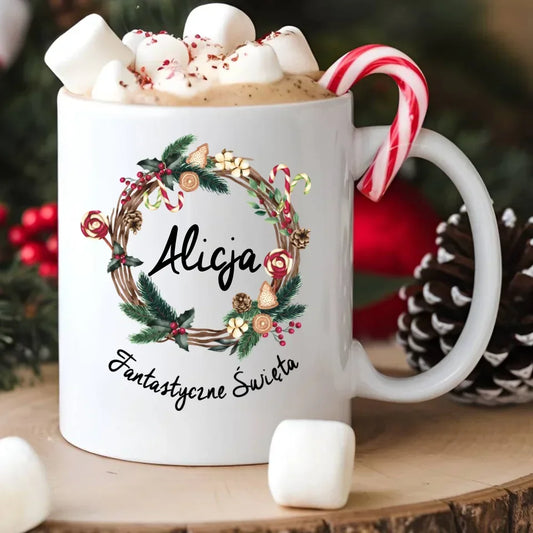 Fantastyczne Święta | Świąteczny kubek z imieniem na prezent BN14 - StoryCups.pl