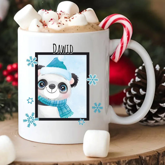 Zimowy Miś | Świąteczny kubek z imieniem BN16 - StoryCups.pl