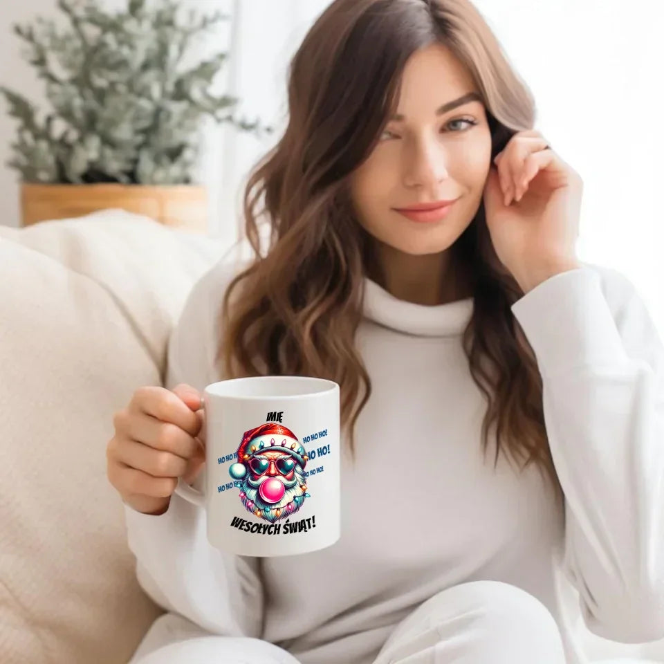 Mikołaj | Świąteczny kubek z imieniem na Mikołajki BN17 - StoryCups.pl