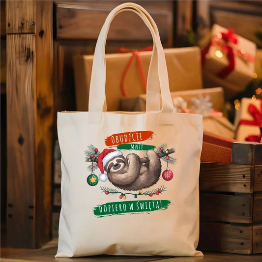 Obudźcie mnie dopiero w święta | Świąteczna torba BN02 - StoryCups.pl
