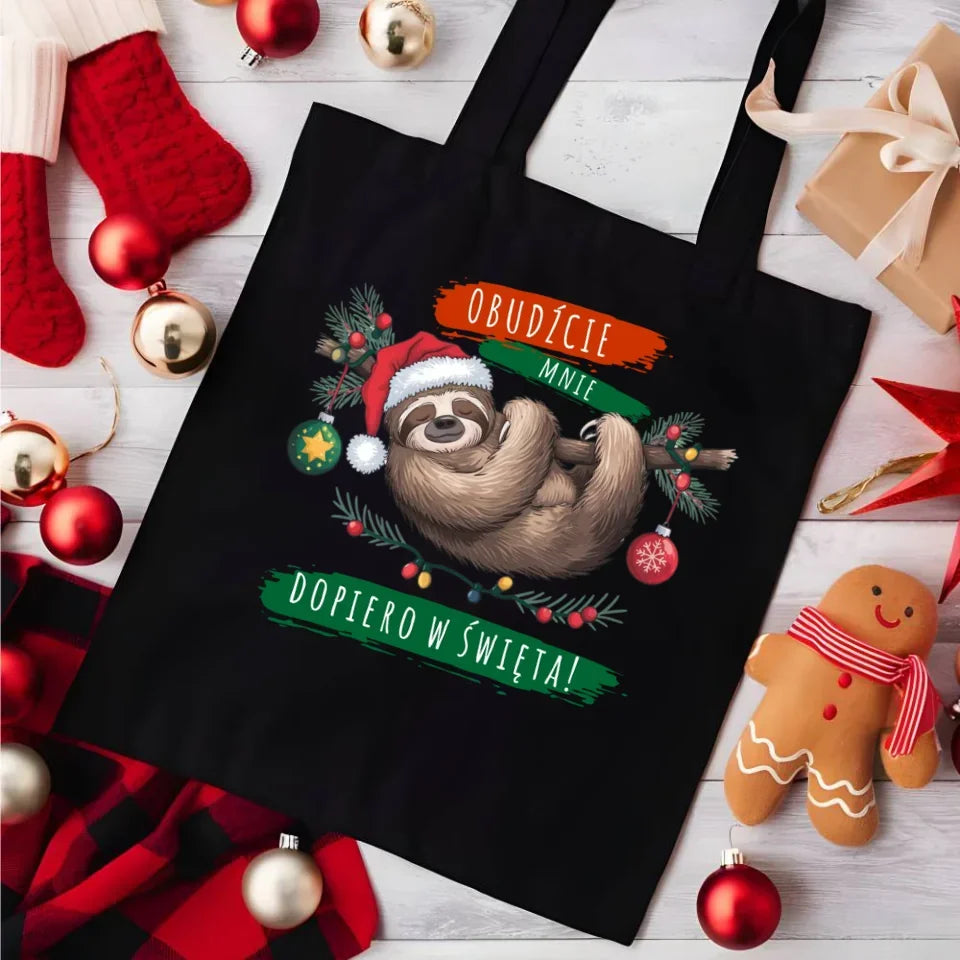 Obudźcie mnie dopiero w święta | Świąteczna torba BN02 - StoryCups.pl