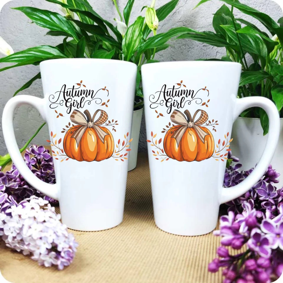 Autumn Girl | Duży kubek jesienny jesieniara 450ml