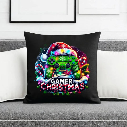 Świąteczny gracz | Poduszka dekoracyjna na święta dla gracza BN22 - StoryCups.pl