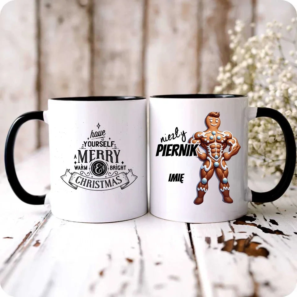 Niezły piernik | Świąteczny kubek z imieniem BN24 - StoryCups.pl