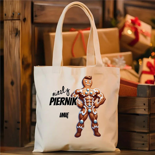 Niezły piernik | Świąteczna eco torba z imieniem BN24 - StoryCups.pl