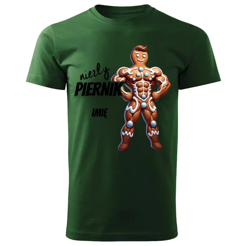 Niezły piernik | Świąteczna koszulka męska z imieniem na prezent BN24 - StoryCups.pl