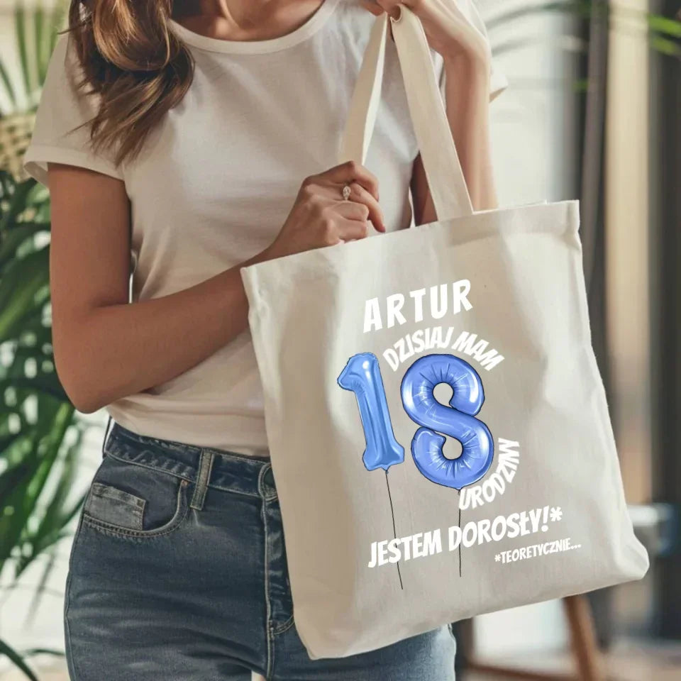 Dzisiaj mam 18. urodziny | Torba prezent na osiemnastkę U27 - StoryCups.pl