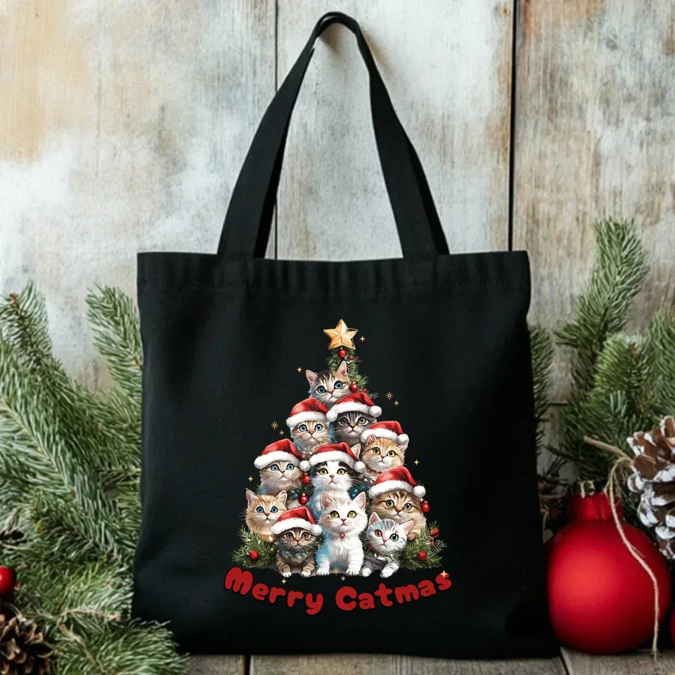 Merry Catmas | Torba świąteczna BN20 - StoryCups.pl