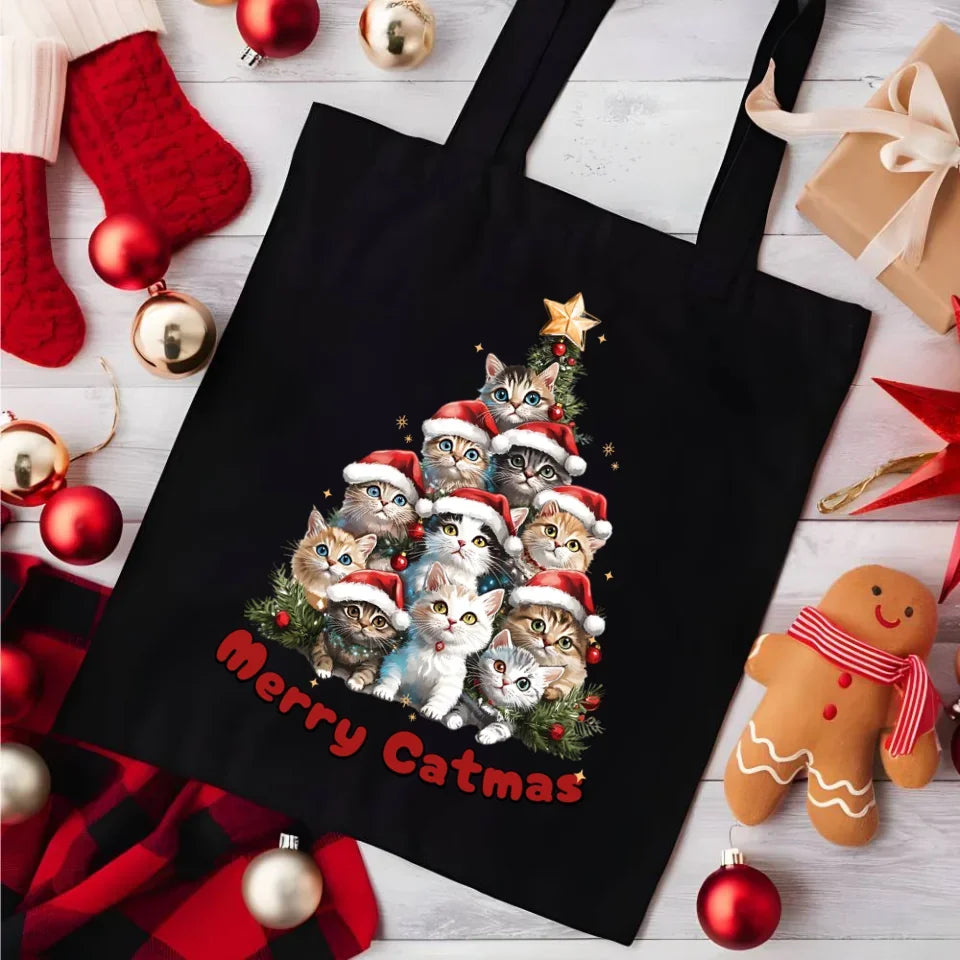 Merry Catmas | Torba świąteczna BN20 - StoryCups.pl