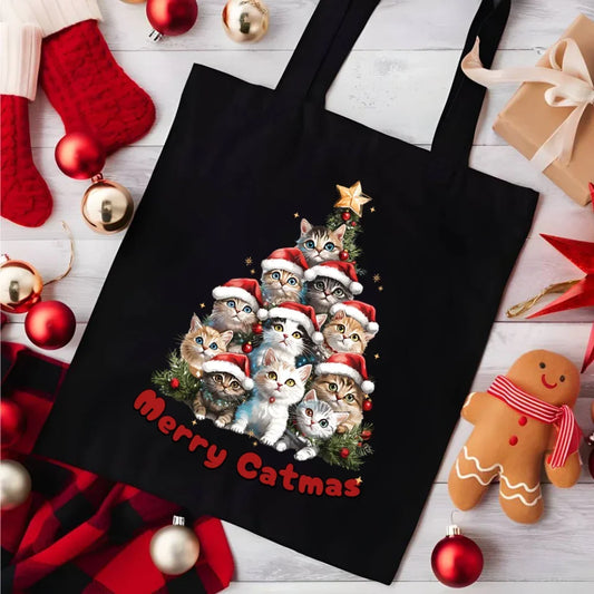 Merry Catmas | Torba świąteczna BN20 - StoryCups.pl