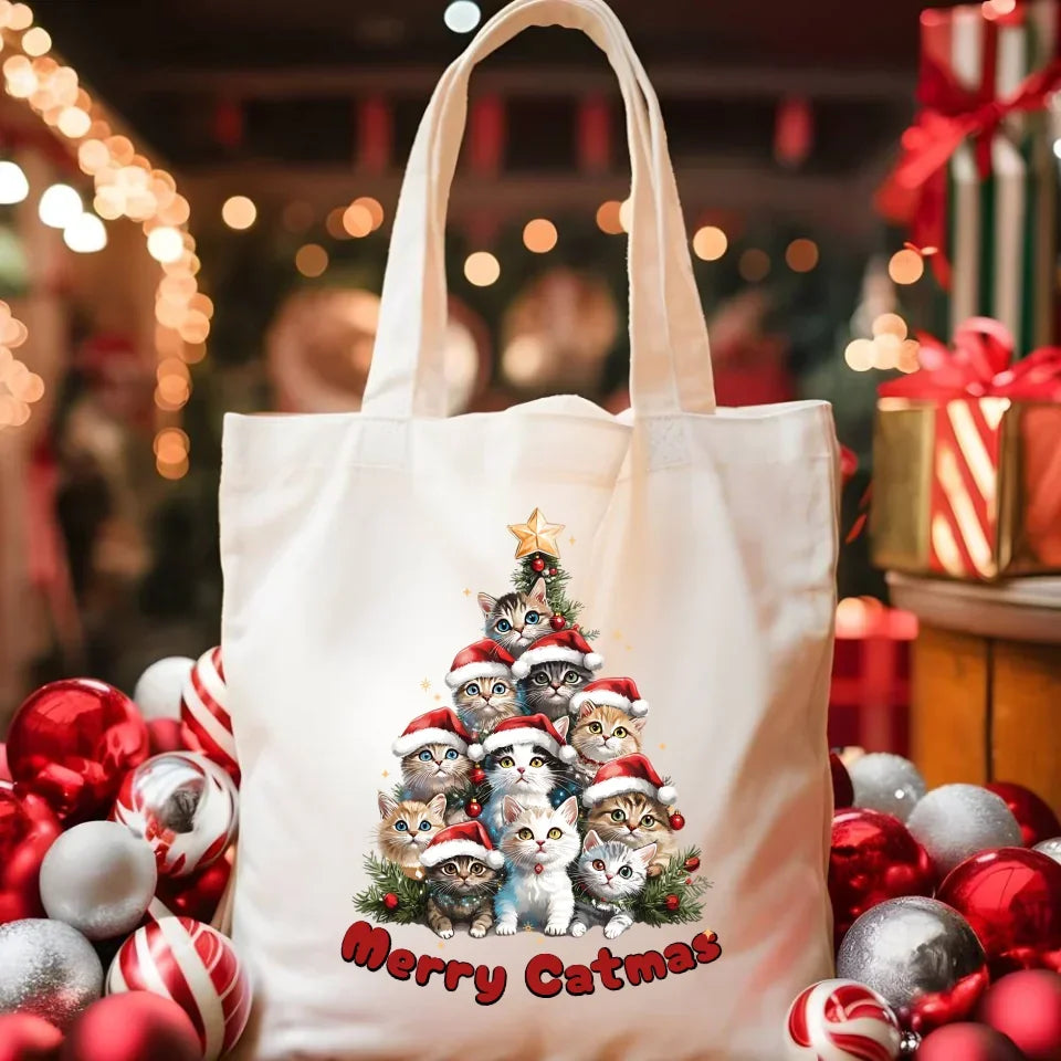 Merry Catmas | Torba świąteczna BN20 - StoryCups.pl