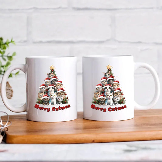 Merry Catmas | Kubek świąteczny BN20 - StoryCups.pl