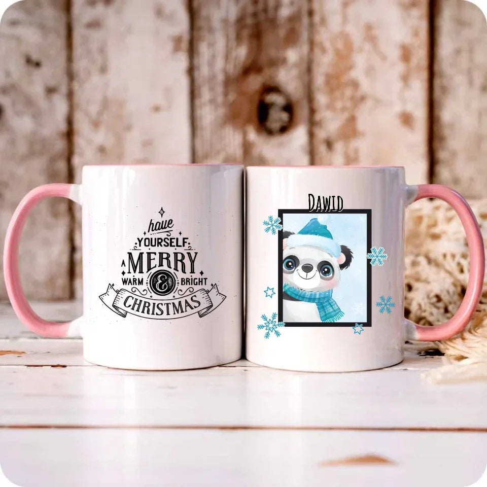 Zimowy Miś | Świąteczny kubek z imieniem BN16 - StoryCups.pl