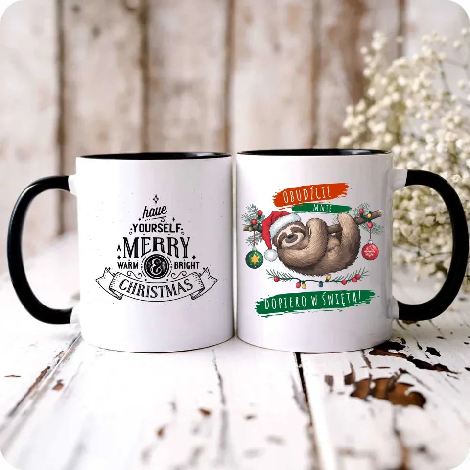 Obudźcie mnie dopiero w święta | Świąteczny kubek BN02 - StoryCups.pl