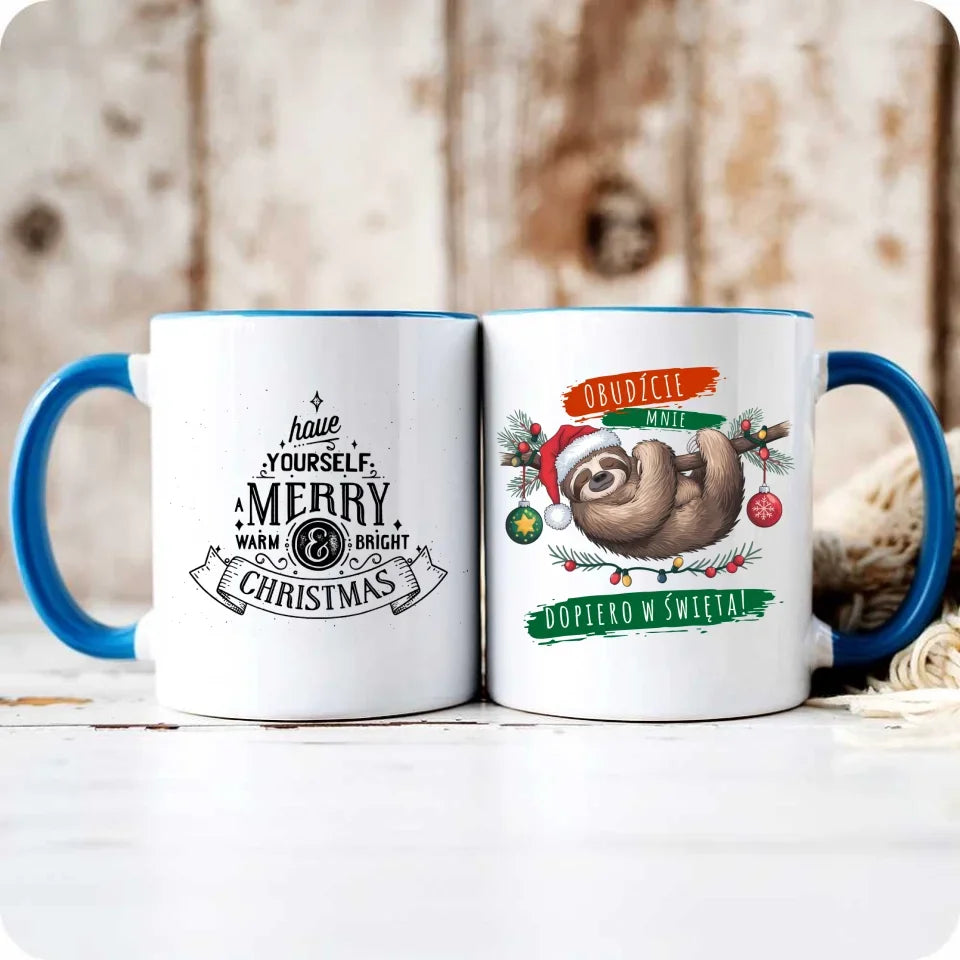 Obudźcie mnie dopiero w święta | Świąteczny kubek BN02 - StoryCups.pl
