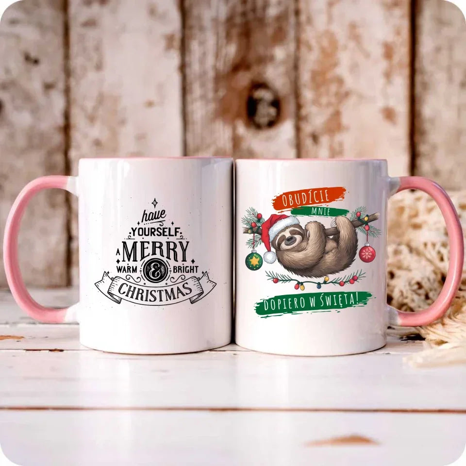 Obudźcie mnie dopiero w święta | Świąteczny kubek BN02 - StoryCups.pl