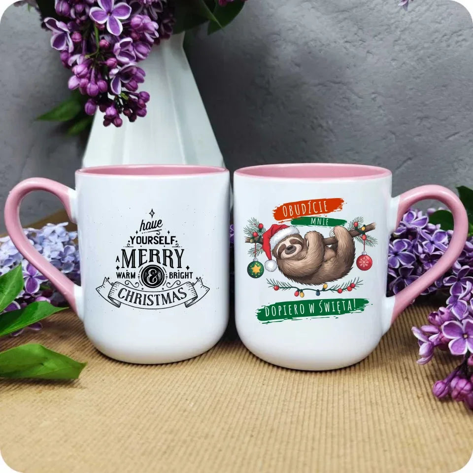 Obudźcie mnie dopiero w święta | Świąteczny kubek BN02 - StoryCups.pl