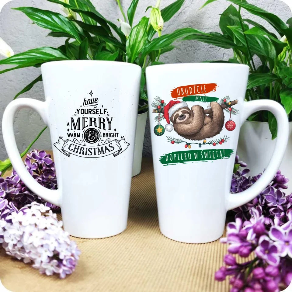 Obudźcie mnie dopiero w święta | Świąteczny kubek BN02 - StoryCups.pl