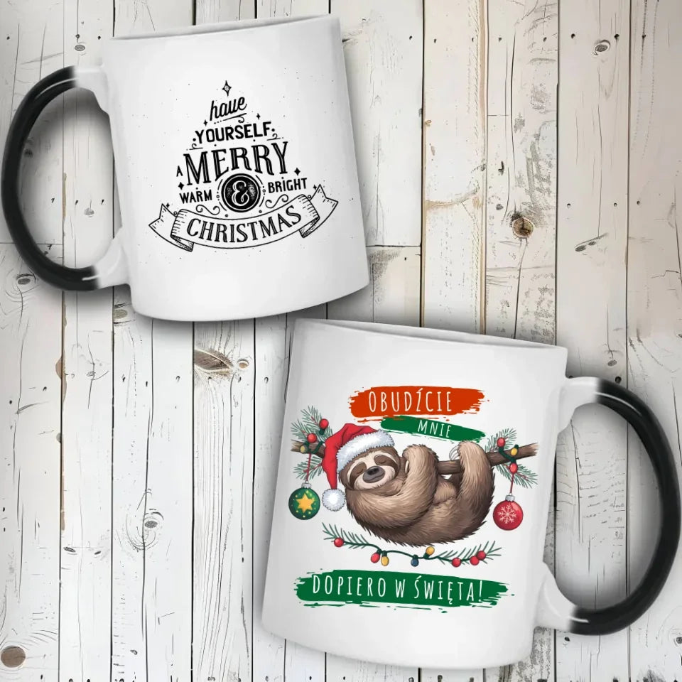 Obudźcie mnie dopiero w święta | Świąteczny kubek BN02 - StoryCups.pl