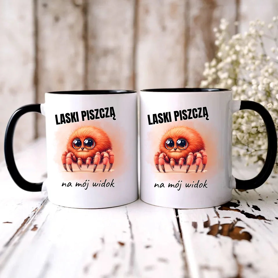 Personalizowany czarny kubek dla chłopaka prezent na Dzień Chłopaka Święta Urodziny