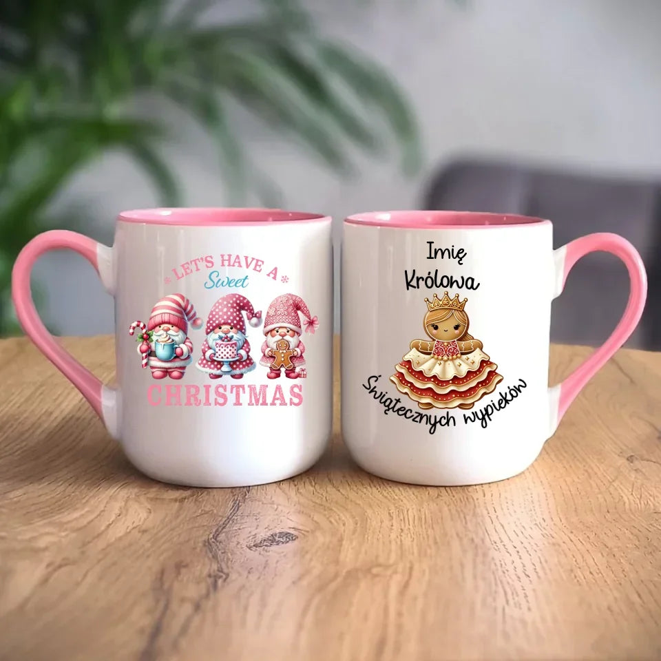 Królowa świątecznych wypieków imię | Personalizowany kubek na święta BN28 - StoryCups.pl