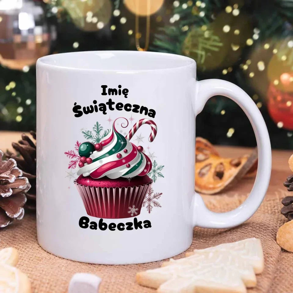 Świąteczna Babeczka | Personalizowany kubek świąteczny BN30 - StoryCups.pl
