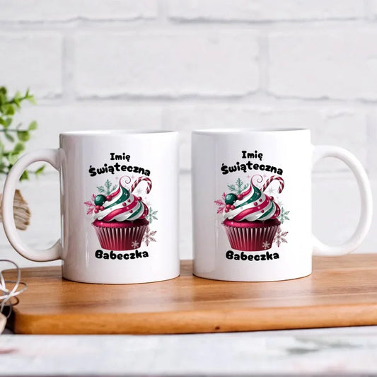 Świąteczna Babeczka | Personalizowany kubek świąteczny BN30 - StoryCups.pl
