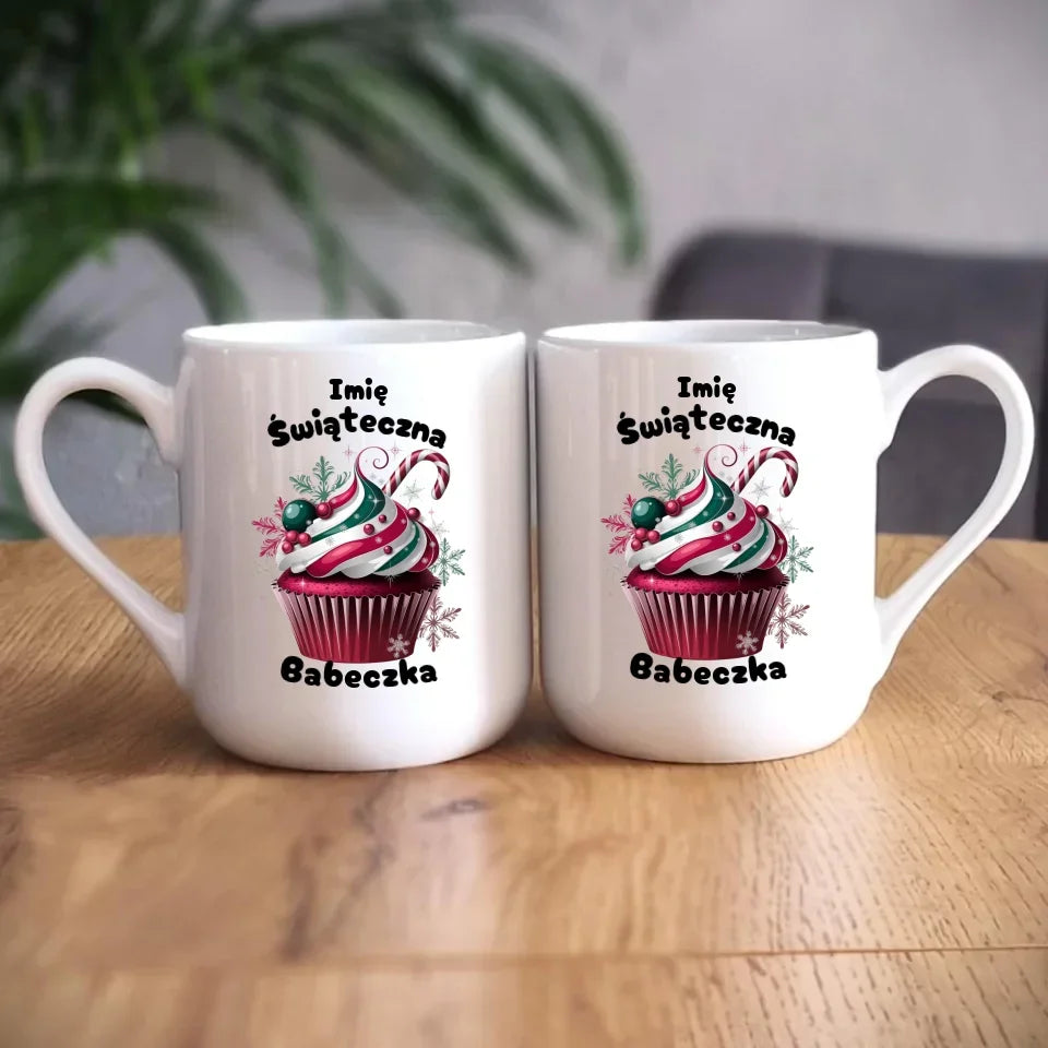 Świąteczna Babeczka | Personalizowany kubek świąteczny BN30 - StoryCups.pl