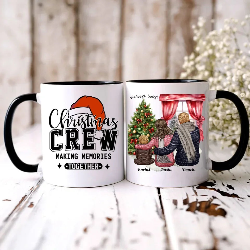 Świąteczna rodzina | Personalizowany kubek świąteczny z rodziną R01 - StoryCups.pl