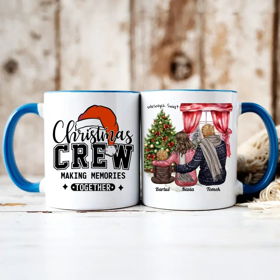 Świąteczna rodzina | Personalizowany kubek świąteczny z rodziną R01 - StoryCups.pl