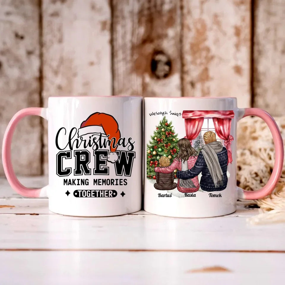 Świąteczna rodzina | Personalizowany kubek świąteczny z rodziną R01 - StoryCups.pl