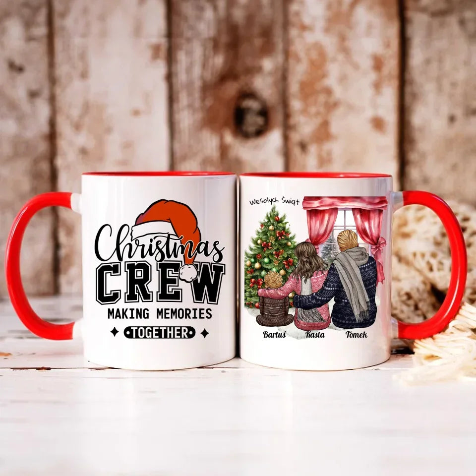 Świąteczna rodzina | Personalizowany kubek świąteczny z rodziną R01 - StoryCups.pl