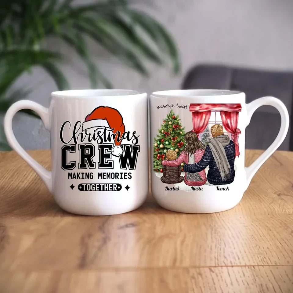 Świąteczna rodzina | Personalizowany kubek świąteczny z rodziną R01 - StoryCups.pl