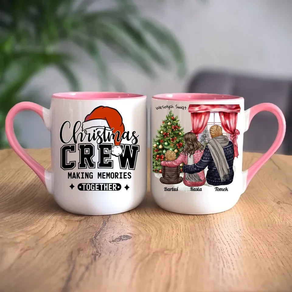 Świąteczna rodzina | Personalizowany kubek świąteczny z rodziną R01 - StoryCups.pl