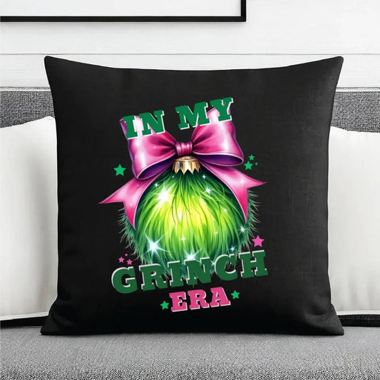 In my Grinch era | Poduszka dekoracyjna świąteczna BN26 - StoryCups.pl