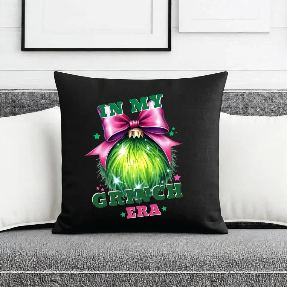 In my Grinch era | Poduszka dekoracyjna świąteczna BN26 - StoryCups.pl