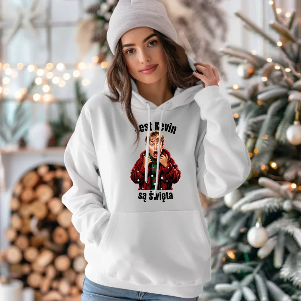 Świąteczna bluza damska z kapturem na prezent personalizacja Święta Boże Narodzenie Mikołajki