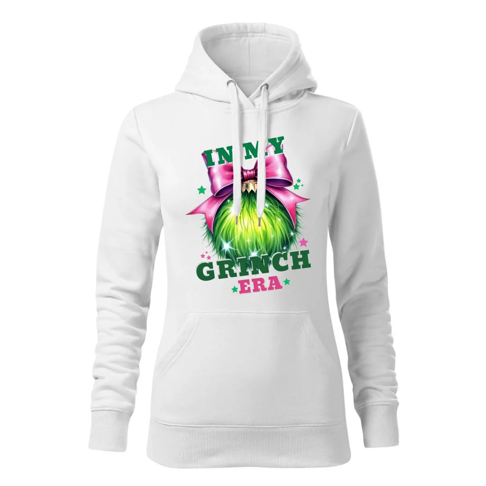 Świąteczna bluza damska z kapturem biała na prezent personalizacja hoodie Święta Boże Narodzenie Mikołajki