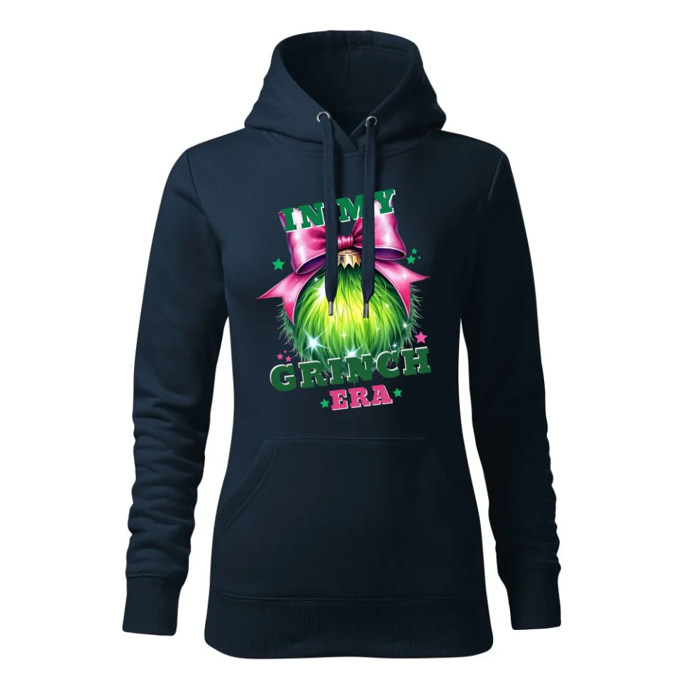 Świąteczna bluza damska z kapturem granatowa na prezent personalizacja hoodie Święta Boże Narodzenie Mikołajki